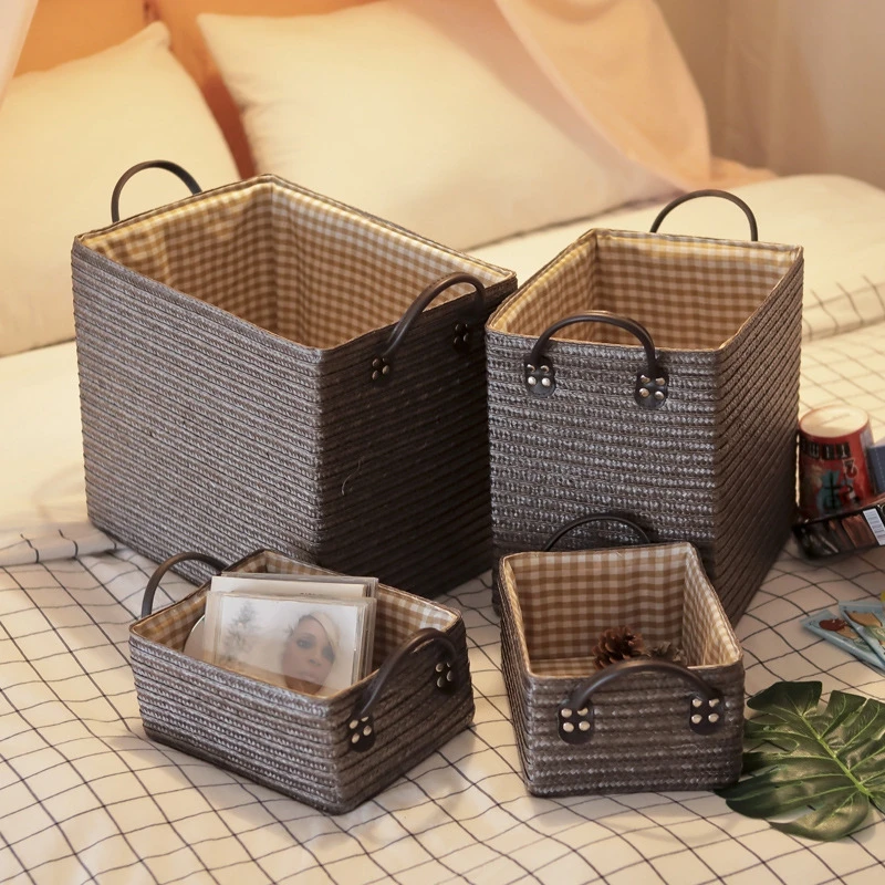 Woven Storage Basket with Handle Toy - Image 5