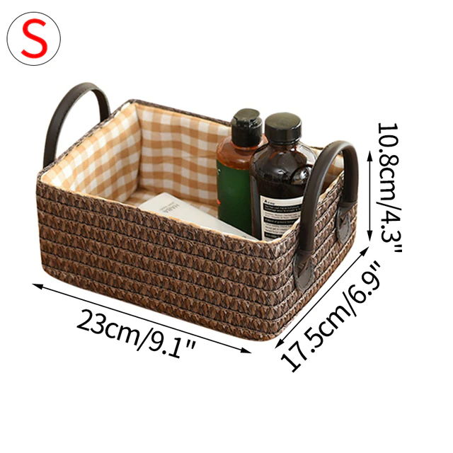 Woven Storage Basket with Handle Toy - Image 2