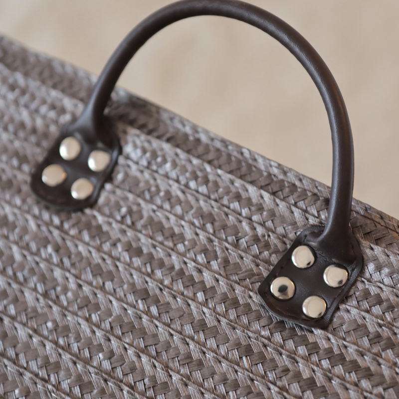 Woven Storage Basket with Handle Toy - Image 3