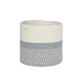 Hand-woven Cotton Rope Plant Basket Flower Pot