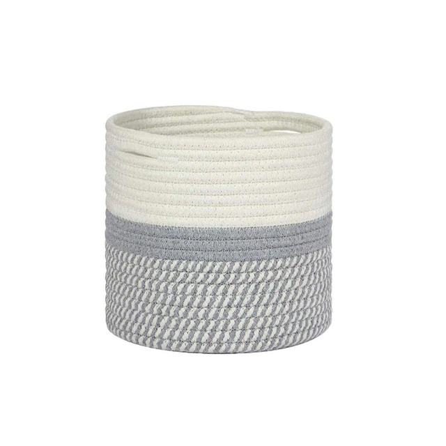 Hand-woven Cotton Rope Plant Basket Flower Pot