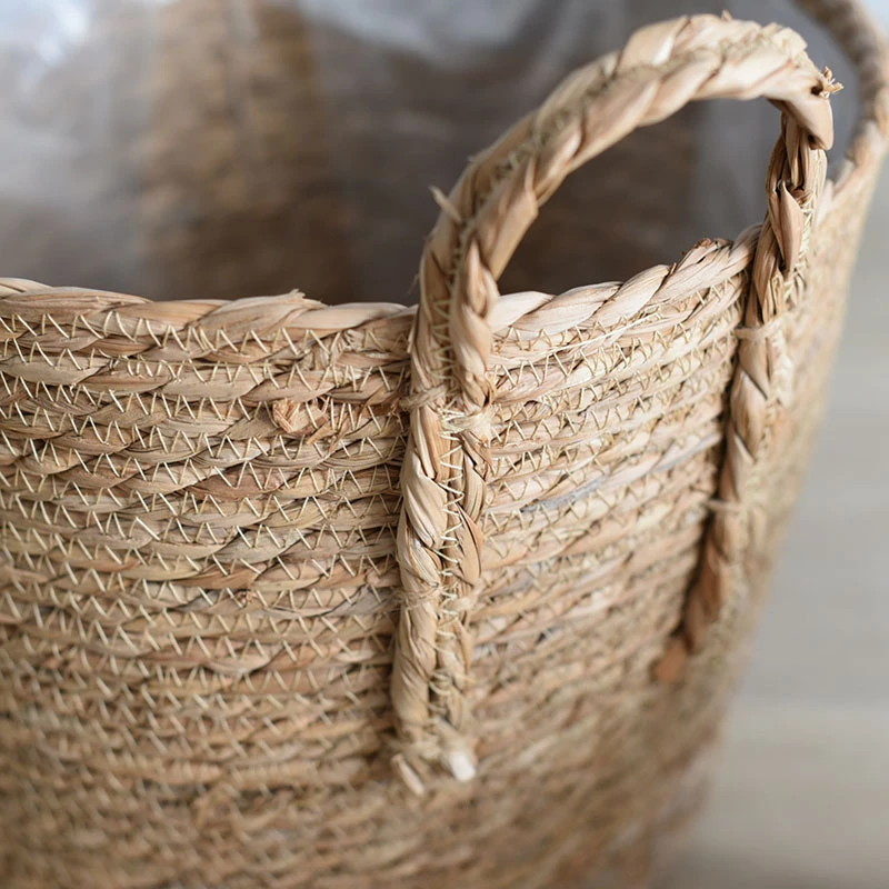 Rattan Storage Basket Flower Pots Hand Woven Wicker Basket - Image 3