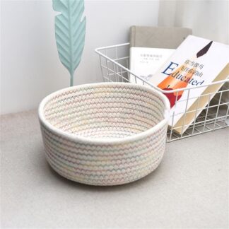 Colorful Cotton Rope Storage Basket