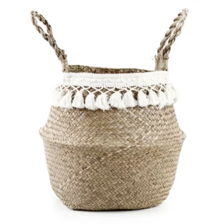 Straw Wicker Hand-woven Storage Laundry Basket