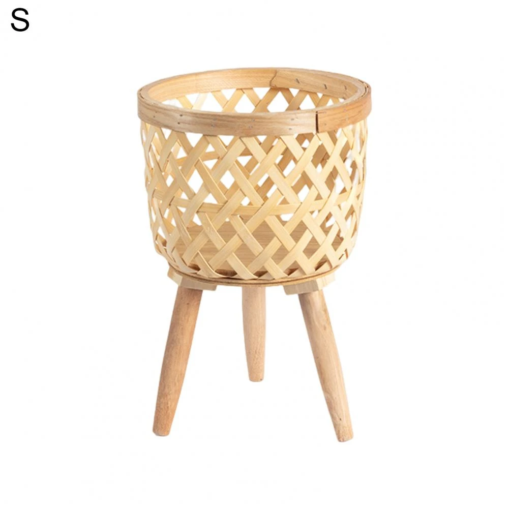 Flower Basket High Durability Plant Stand Woven Planter Pot - Image 3