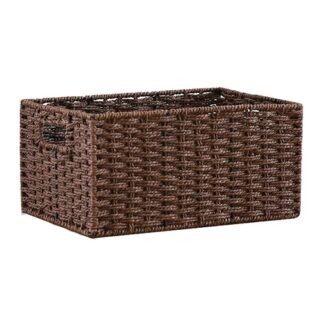 Brown Woven Sundries Storage Basket