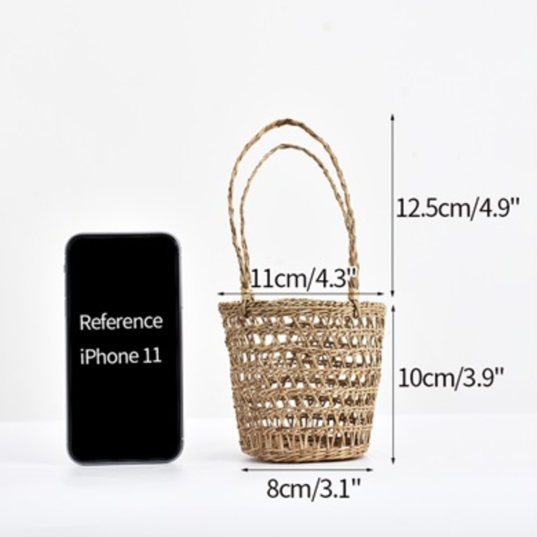 Mini Flower Basket / Portable Picnic Storage Basket - Image 4