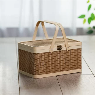 Bamboo Woven Picnic Basket