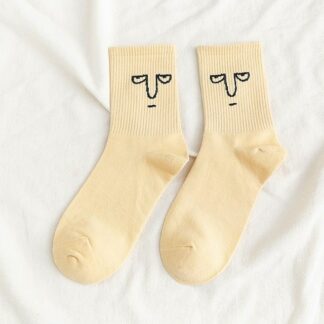 Funky Face Cotton Socks