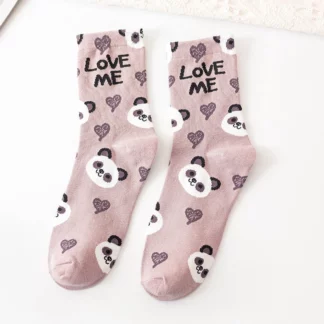 Cute Panda Korean Style Women Socks