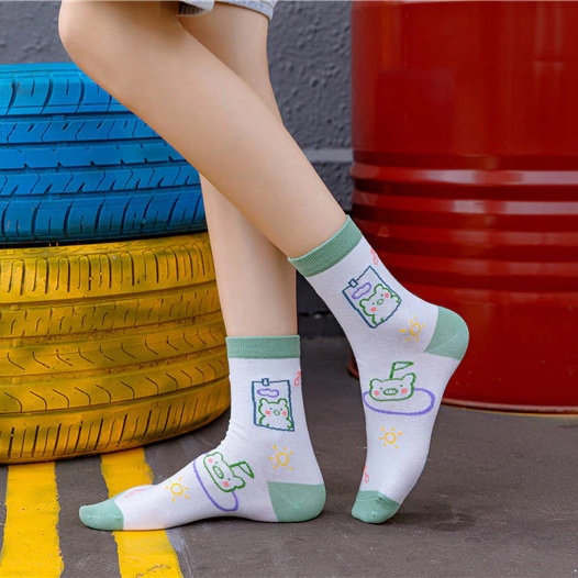 Korean Style Pig Design Cute Women Socks - Image 2