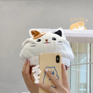 Cute Kitten Quick Dry Bath Hair Drying Towel