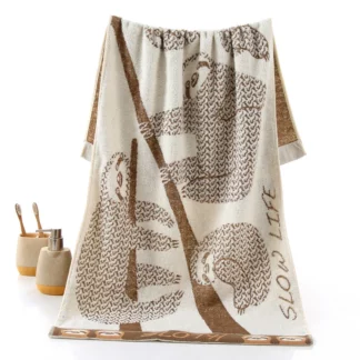 100% Cotton Light Yellow Bathroom Towel