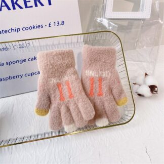 5-12 Years Children Cute Cartoon Thicken Winter Knit