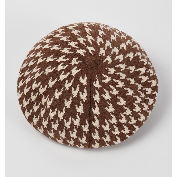 Korean Version Fashion Retro Knitted Painter Hat Warm Beret - Image 3