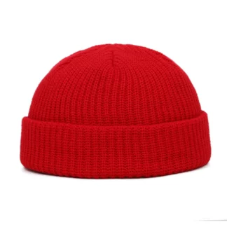 Short Thread Winter Warm Wool Knitted Beanies