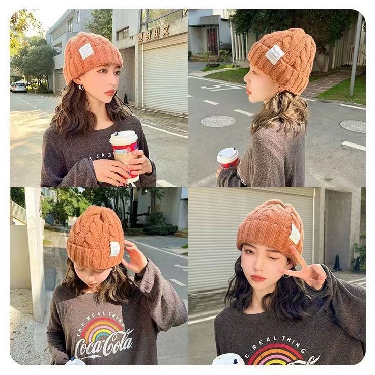 Winter Fashion Knit Cap Beanie Hat for Women - Image 2