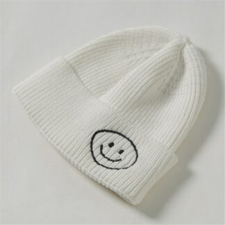 Smiley Face Woolen Knitted Beanie