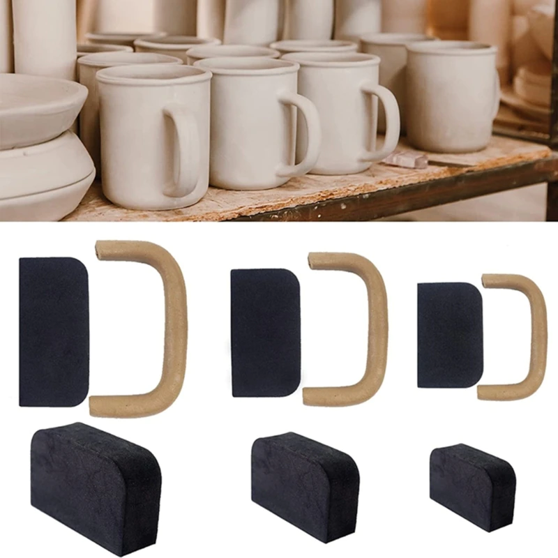 Pottery Mug Handle Molds Set of 12 - Image 3