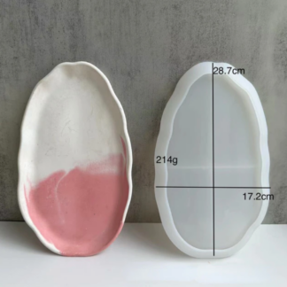 Irregular Oval Tray Dish Silicone Mold Round Plate