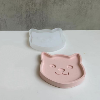 DIY Cute Pet Cup Pad Silicone Mold, Cat