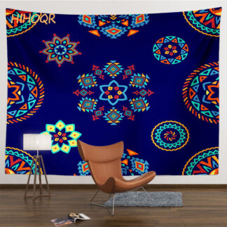 Bohemian Tapestry Wall Hanging, Dark Blue