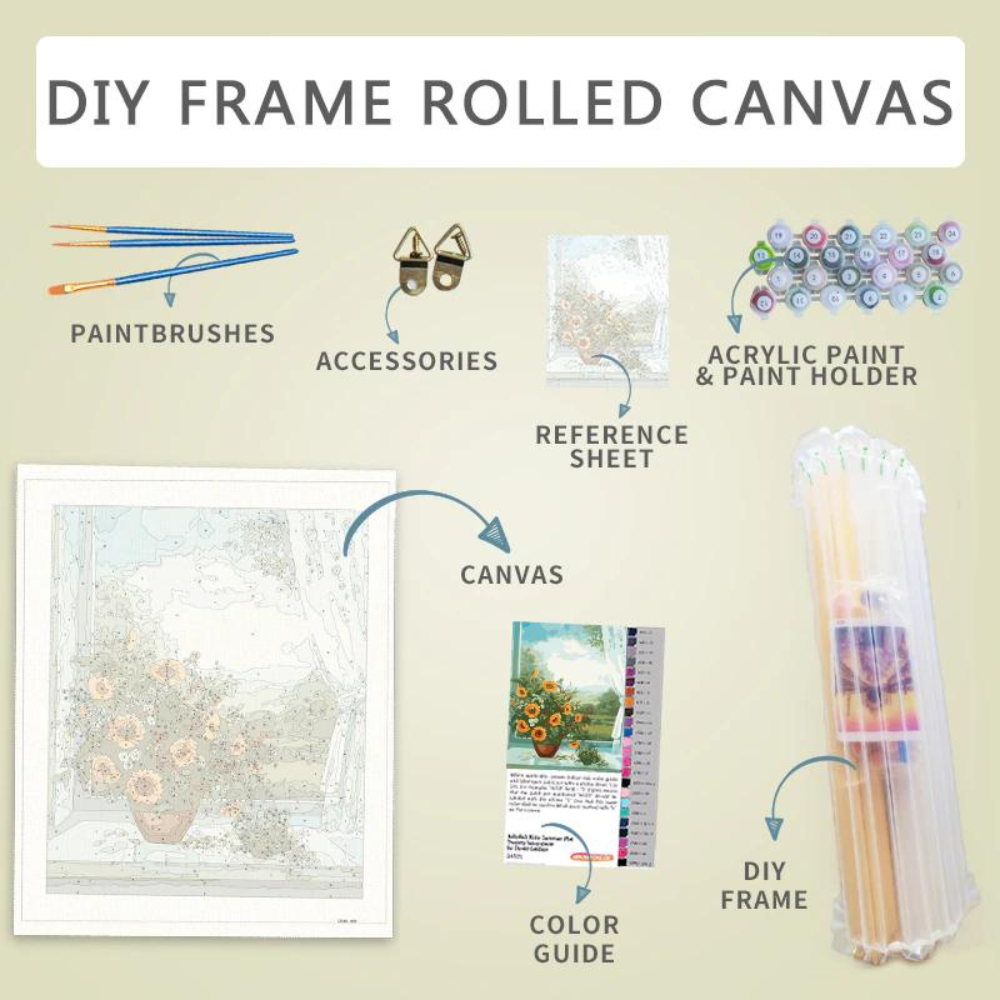 Chenistory Painting By Numbers Kits Diy Gift, Green Hill - Image 2