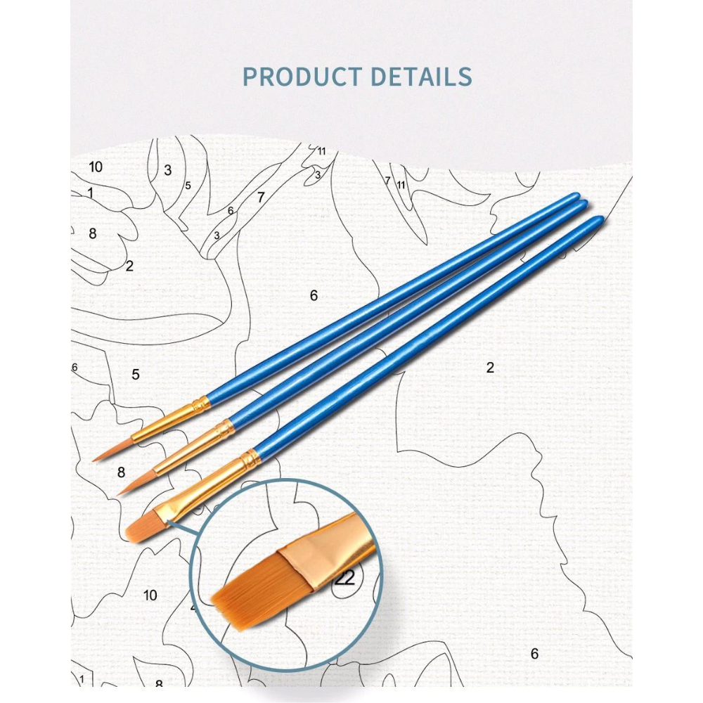 Oil Painting By Numbers Flower And Women DIY Paint By Numbers - Image 2