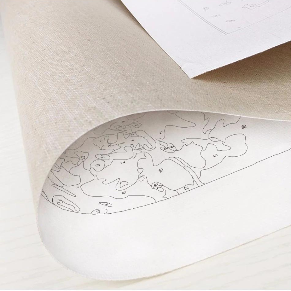 Oil Painting By Numbers Flower And Women DIY Paint By Numbers - Image 3