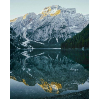 Scenery Drawing Acrylic Paint Oil, Painting By Numbers, Rocky Mountain