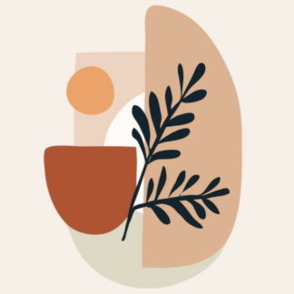 DIY Numbers Painting Kit, Decorative Leaf