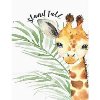 Painting By Numbers Animal Oil Paint Kit, Cute Baby Giraffe , Stand Tall
