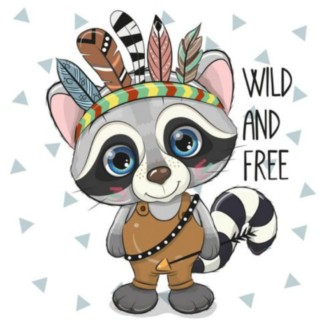 Animals Modern Kids Paint With Numbers, Cute Ratel