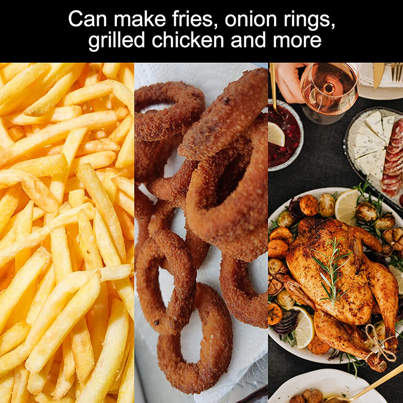 Air Fryer Silicone Basket Round Reusable, Gray - Image 5