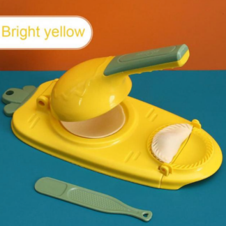 2 In 1 Dumpling Wrapper Mold Dumpling Skin Maker, Bright Yellow