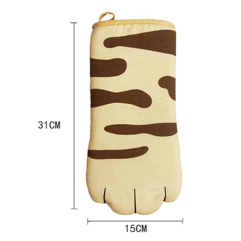 Cute Cat Paws Oven Heat Insulation Gloves, Single - Image 2