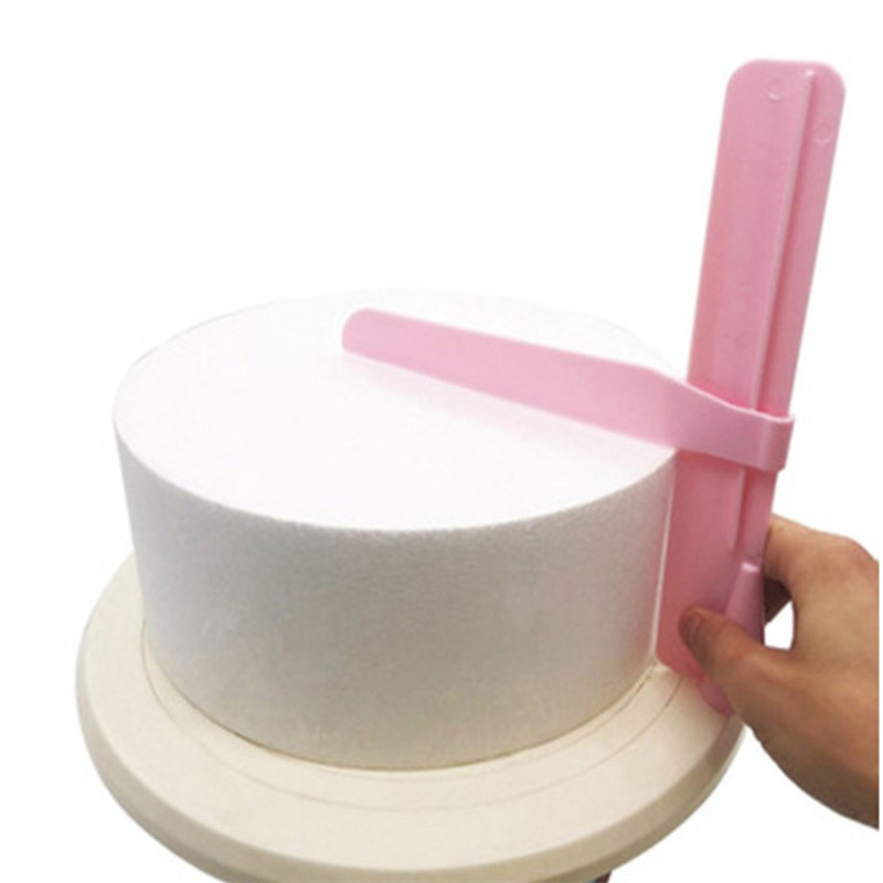 Cake Scraper Surface Smoothing Device Adjustable Edge Decorating Plastic - Image 4