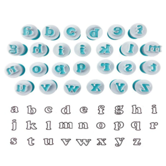 Baking Pastry Mold Letter Fondant Cookie Cutter Upper & Lowercase Alphabet