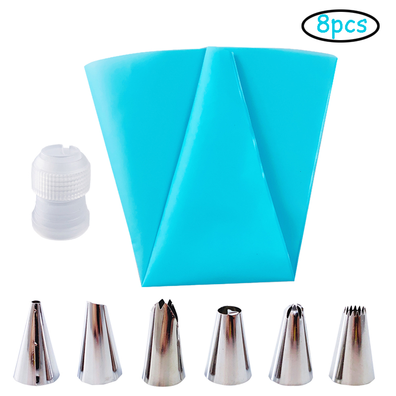 Silicone Kitchen Accessories Icing Piping Cream, Blue - Image 2