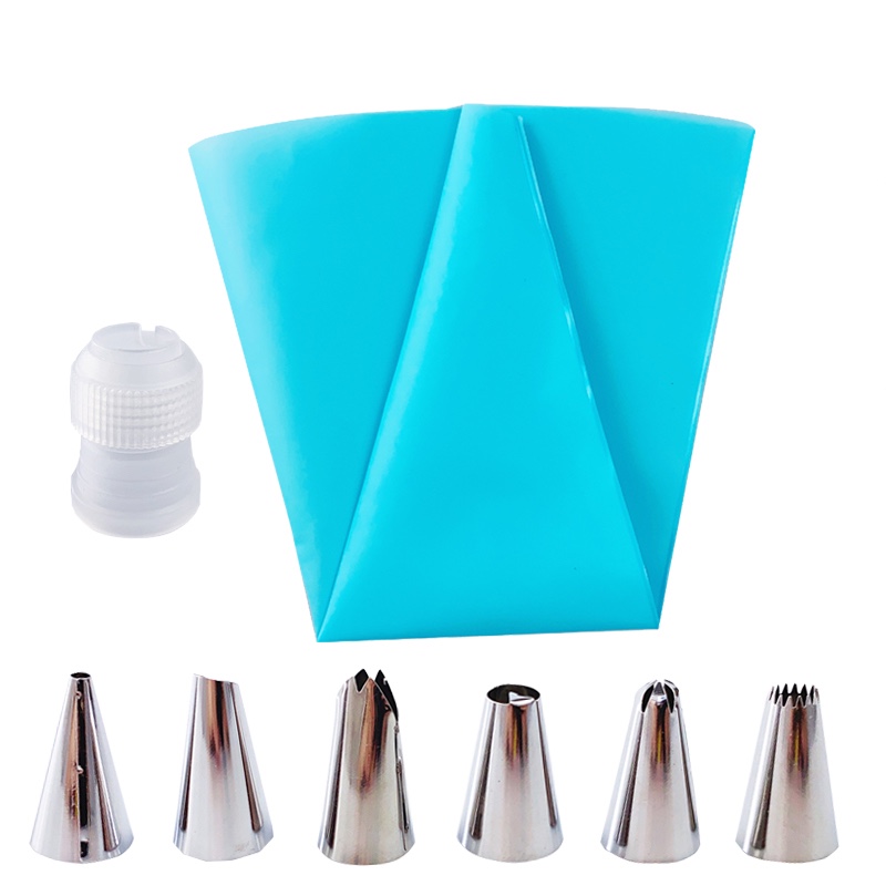 Silicone Kitchen Accessories Icing Piping Cream, Blue