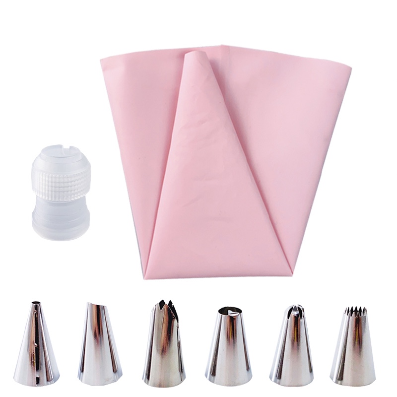 Silicone Kitchen Accessories Icing Piping Cream, Pink