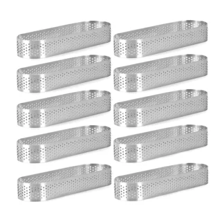 10 Pack Oval Tart Ring, Perforated Baking Ring