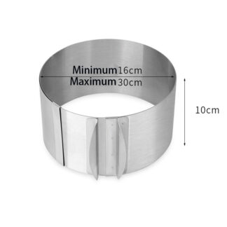 Stainless Steel Round Cake Mold, 10cm