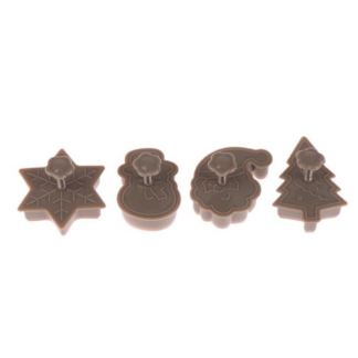 Plastic Cookie Baking Molds, Brown