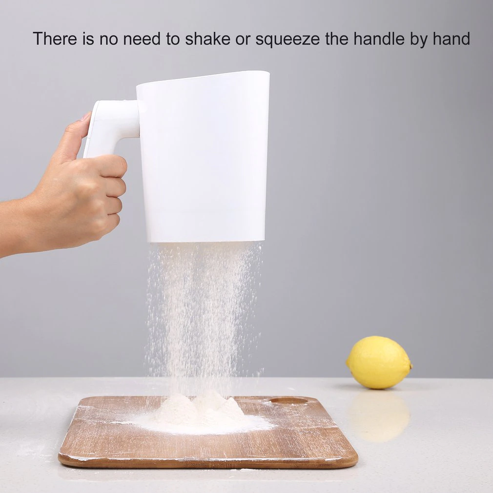 Handheld Electric Flour Sieve, Stainless Steel Flour Screen Cup - Image 5