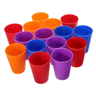 Colorful Rainbow Plastic Cups
