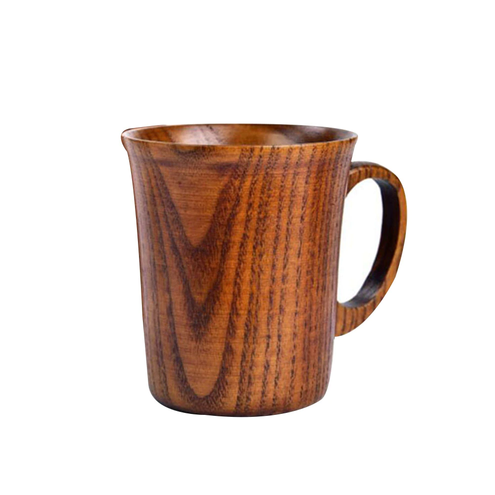 Handmade Tea Cup, Wooden Coffee Beer Mugs - Image 2
