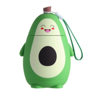 Cartoon Drinkware Avocado Water Bottle, Green