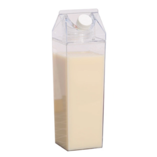 Milk Carton Water Bottle Transparent Plastic Portable Box