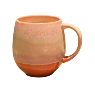 Pot Belly Mug Coffee Cup, Orange